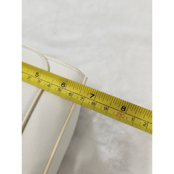 INC NWT Sibbell 2-Piece Set White Vanilla Crossbody Stripe Mini Shoulder Bag - Picture 6 of 9